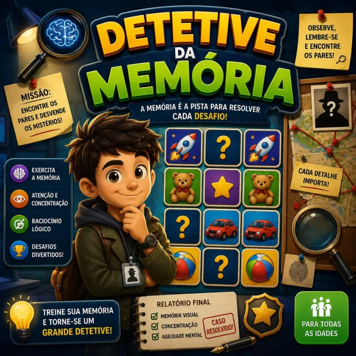 Capa do jogo Detetive Da Memória